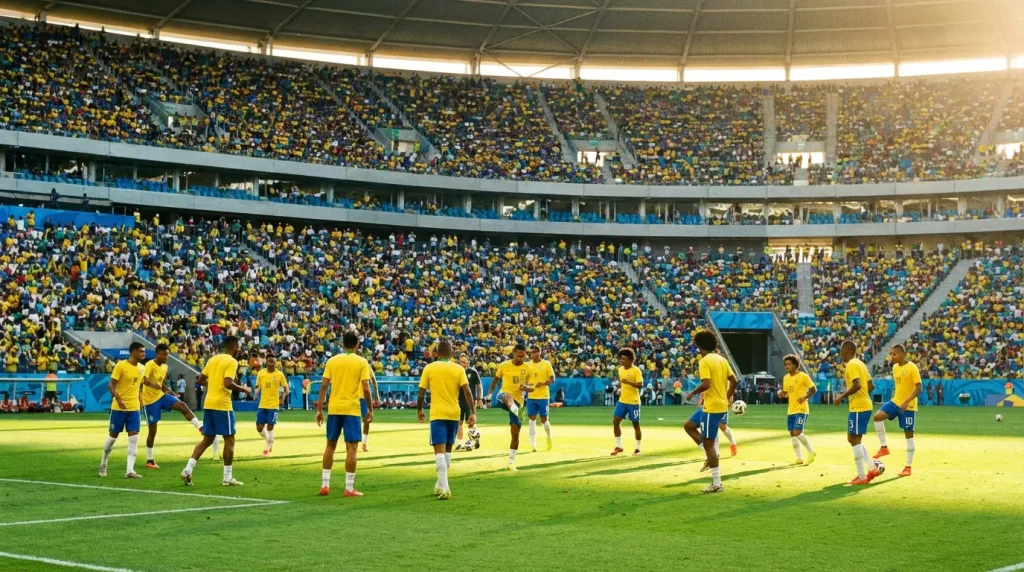 Brazil national football team in yellow and blue preparing for the 2026 World Cup campaign