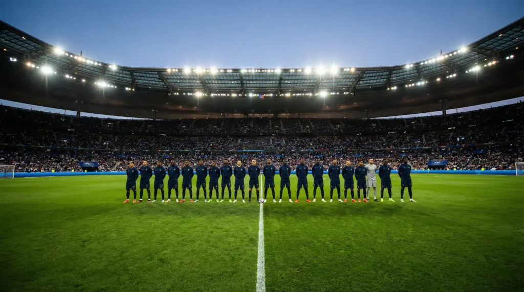 France national football team Les Bleus squad in formation ahead of the 2026 FIFA World Cup
